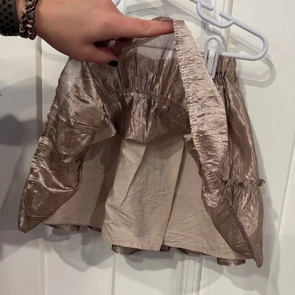 Zara Kids Cream Top and Brown Skirt Set - Picture 2 of 8